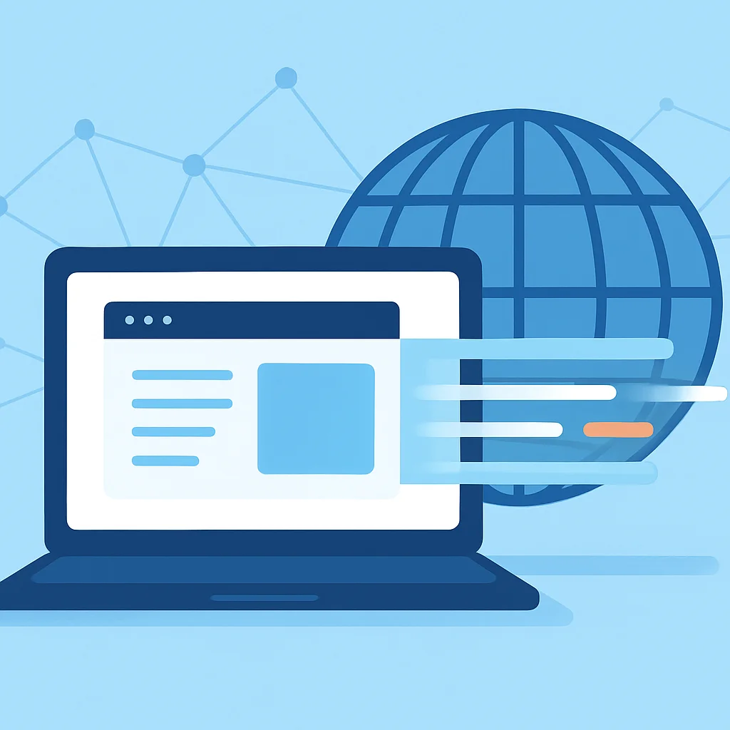 Futuristic high-performance web concept