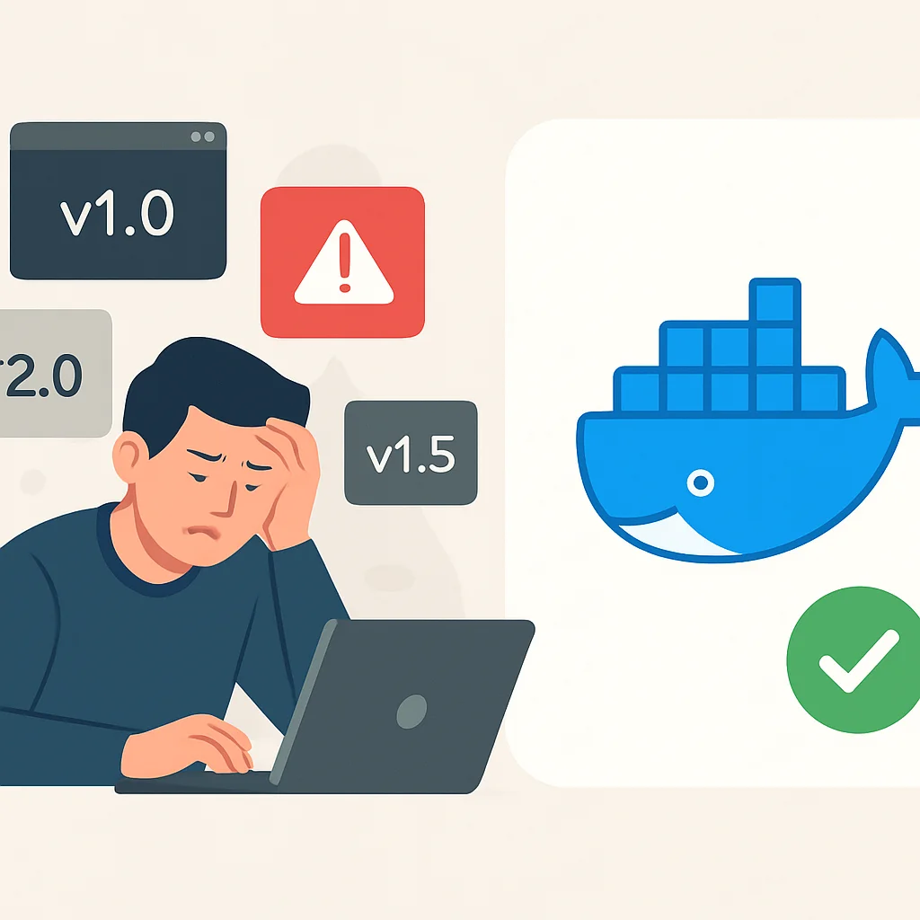 Inconsistent development environment versus streamlined Docker environment