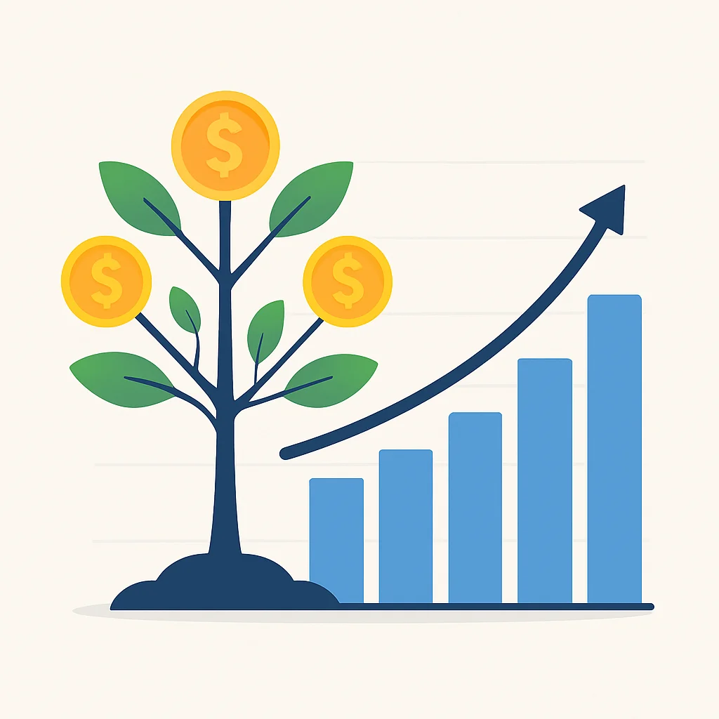 Compound Interest Growth Infographic