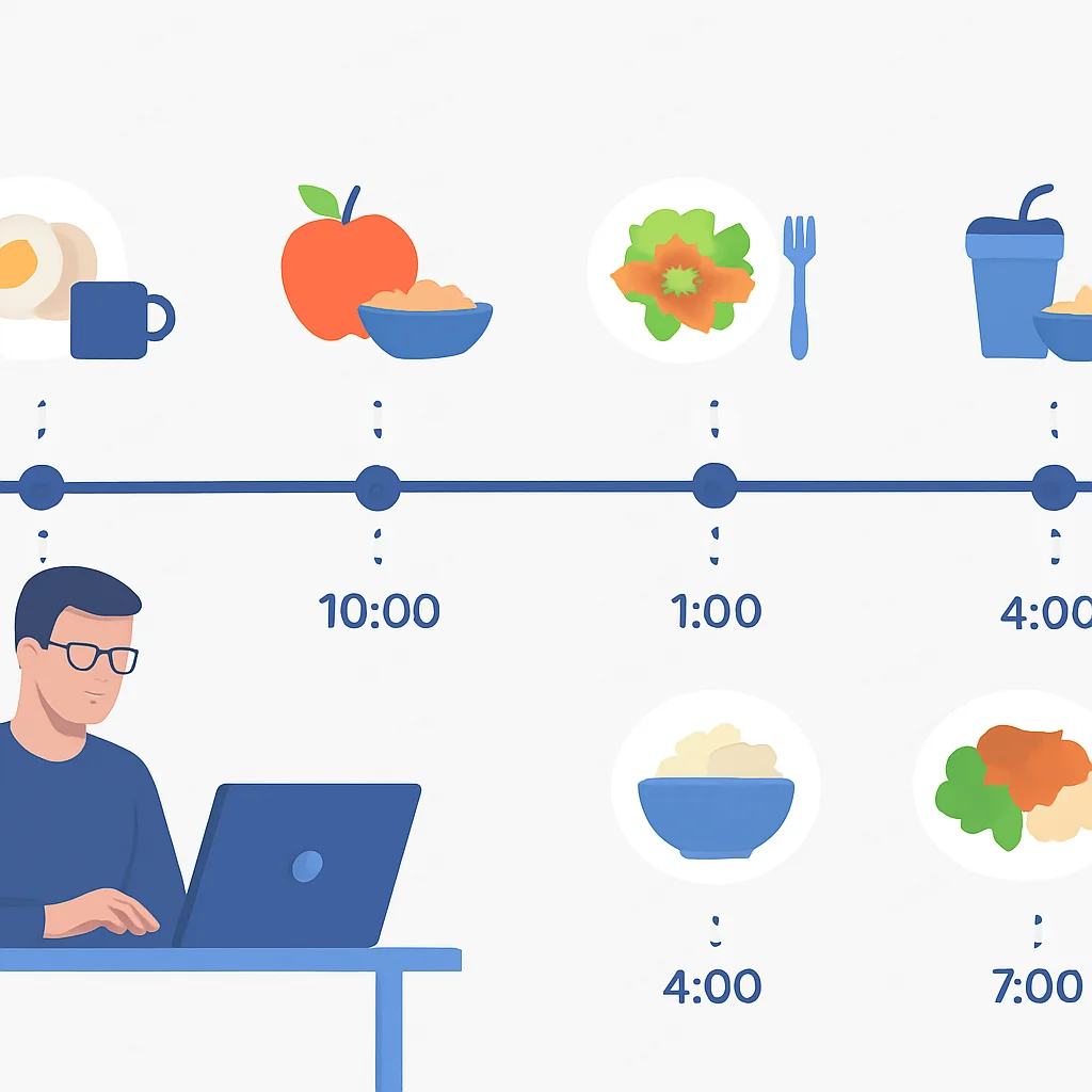 Optimal meal timing for developers