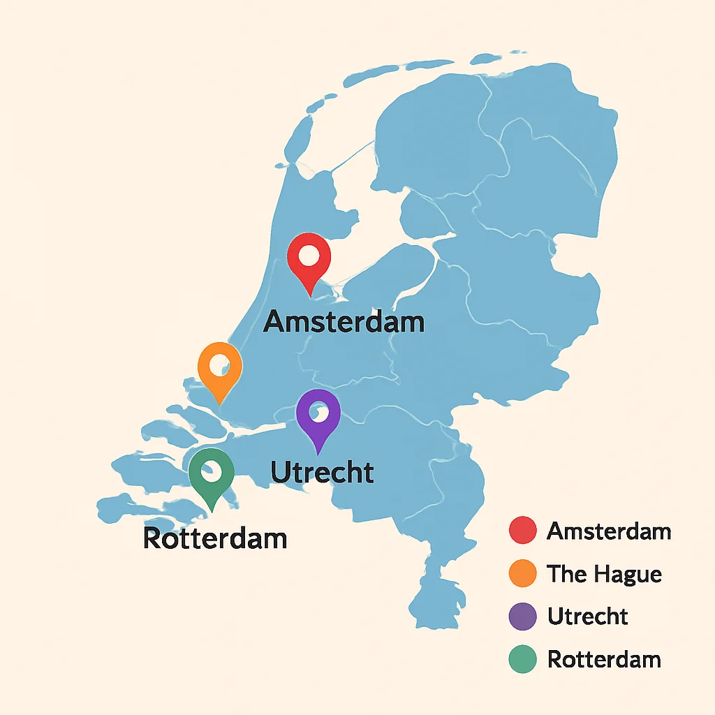 Erfpacht Systems Across Dutch Cities Map