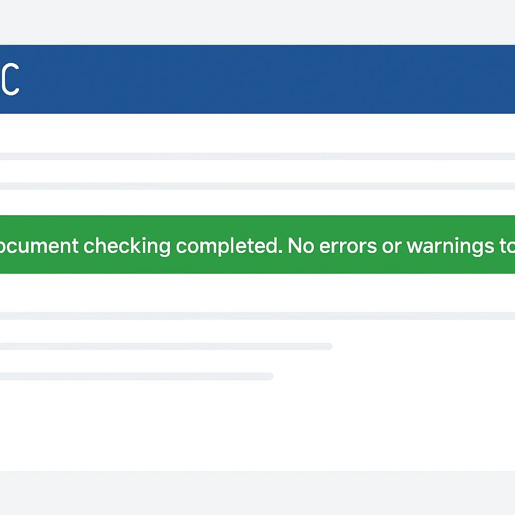 Screenshot van W3C HTML validator met groene melding 