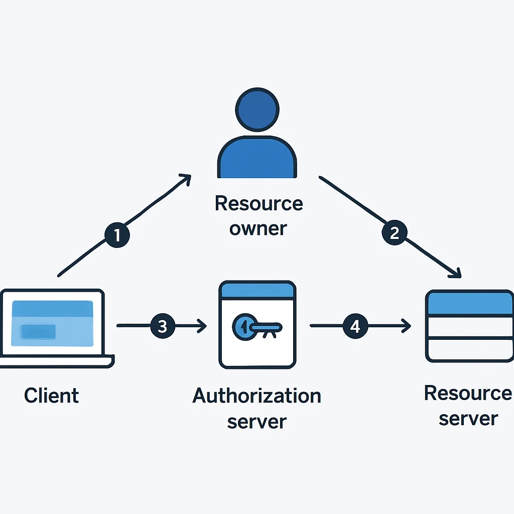 OAuth 2.0 Authorization Code Grant flow diagram