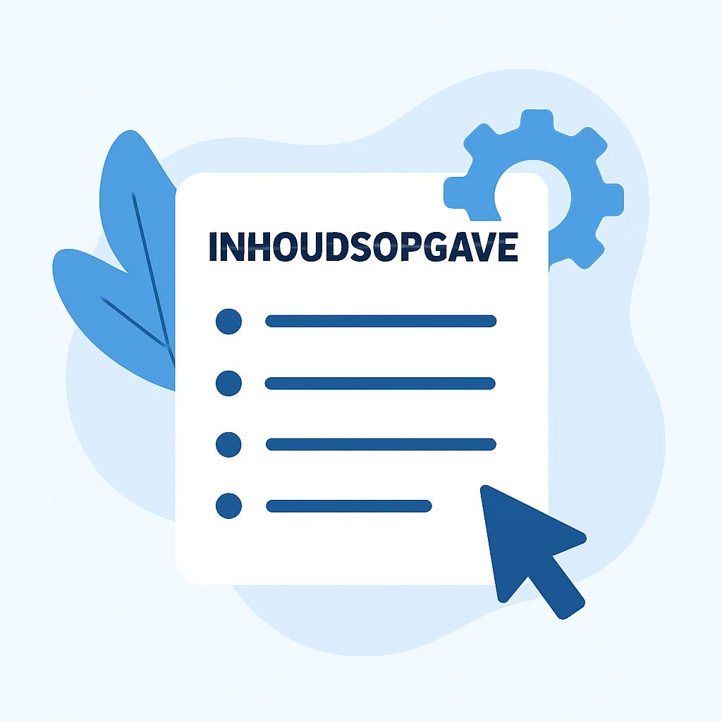 INHOUDSOPGAVE